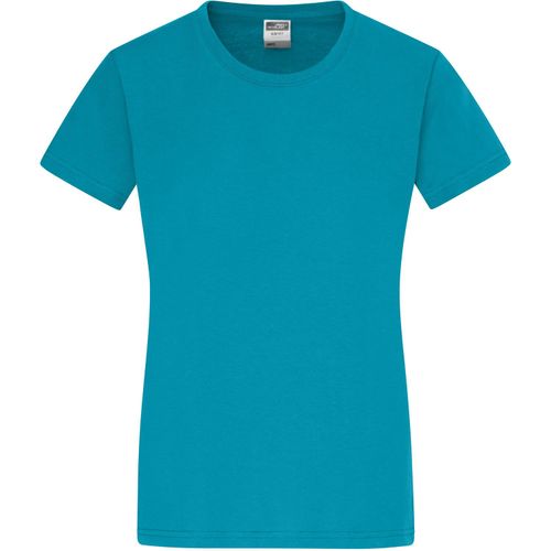 Ladies' Slim Fit-T - Figurbetontes Rundhals-T-Shirt [Gr. L] (Art.-Nr. CA007740) - Einlaufvorbehandelter Single Jersey...