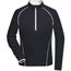 Ladies' Sports Shirt Longsleeve - Langarm Funktionsshirt für Fitness und Sport [Gr. S] (black/white) (Art.-Nr. CA008222)