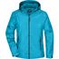 Ladies' Rain Jacket - Sportliche, funktionale Outdoorjacke [Gr. XXL] (turquoise/iron-grey) (Art.-Nr. CA008519)