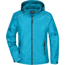 Ladies' Rain Jacket - Sportliche, funktionale Outdoorjacke [Gr. XXL] (turquoise/iron-grey) (Art.-Nr. CA008519)