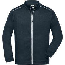 Men's Knitted Workwear Fleece Jacket - Pflegeleichte Strickfleece-Jacke [Gr. L] (navy/navy) (Art.-Nr. CA008818)
