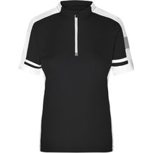 Ladies' Bike-T Half Zip - Sportives Bike-Shirt [Gr. L] (black) (Art.-Nr. CA009307)