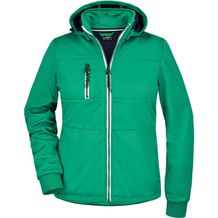 Ladies' Maritime Jacket - Junge Softshelljacke mit modischen Details [Gr. XL] (irish-green/navy/white) (Art.-Nr. CA010036)