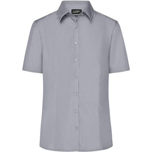 Ladies' Business Shirt Short-Sleeved - Klassisches Shirt aus strapazierfähigem Mischgewebe [Gr. 3XL] (Art.-Nr. CA010046) - Pflegeleichte Popeline-Qualität mi...