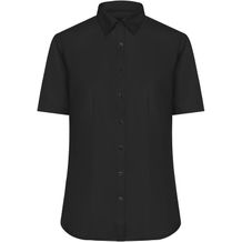 Ladies' Shirt Shortsleeve Micro-Twill - Klassisches Shirt in pflegeleichter Baumwollqualität [Gr. XXL] (black) (Art.-Nr. CA011190)