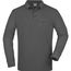 Men's Workwear Polo Pocket Longsleeve - Pflegeleichtes und strapazierfähiges Langarm Polo mit Brusttasche [Gr. S] (dark-grey) (Art.-Nr. CA011432)