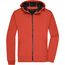 Men's Hooded Softshell Jacket - Softshelljacke mit Kapuze im sportlichen Design [Gr. S] (flame/black) (Art.-Nr. CA012132)