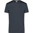 Men's Workwear T-Shirt - Strapazierfähiges und pflegeleichtes T-Shirt mit Kontrasteinsätzen [Gr. 4XL] (carbon/black) (Art.-Nr. CA012503)
