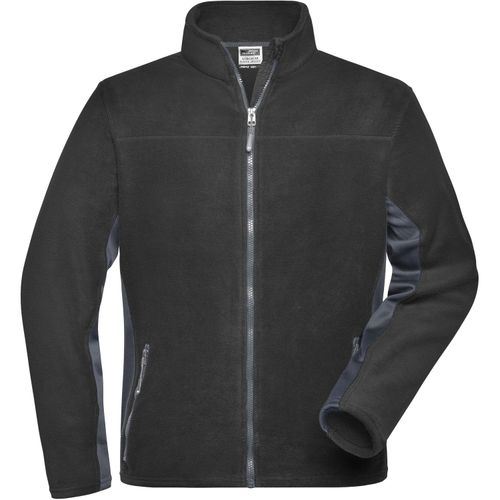 Men's Workwear Fleece Jacket - Strapazierfähige Fleecejacke im Materialmix [Gr. XXL] (Art.-Nr. CA012607) - Pflegeleichter Anti-Pilling-Microfleece
...