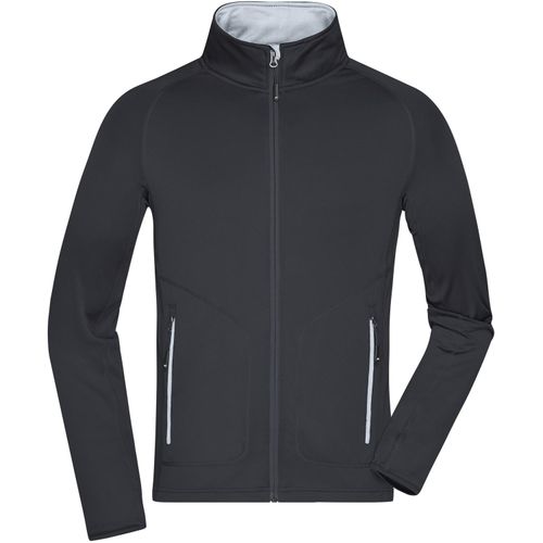 Men's Stretchfleece Jacket - Bi-elastische, körperbetonte Jacke im sportlichen Look [Gr. 3XL] (Art.-Nr. CA012908) - Sehr softes, pflegeleichtes, wärmende...