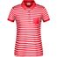Ladies' Polo Striped - Polo in maritimem Look mit Brusttasche [Gr. L] (red/white) (Art.-Nr. CA013019)