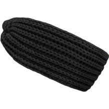 Knitted Headband - Extrabreites Stirnband (black) (Art.-Nr. CA013331)