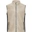 Men's Workwear Fleece Vest - Strapazierfähige Fleeceweste im Materialmix [Gr. 5XL] (stone/black) (Art.-Nr. CA014009)