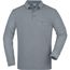Men's Workwear Polo Pocket Longsleeve - Pflegeleichtes und strapazierfähiges Langarm Polo mit Brusttasche [Gr. XL] (grey-heather) (Art.-Nr. CA015432)