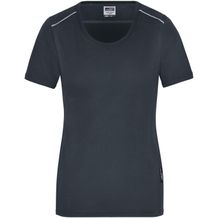 Ladies' Workwear T-Shirt - Strapazierfähiges und pflegeleichtes T-shirt mit Kontrastpaspel [Gr. XL] (carbon) (Art.-Nr. CA016940)