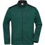 Men's Knitted Workwear Fleece Jacket - Pflegeleichte Strickfleece Jacke im Materialmix [Gr. M] (dark-green-melange/black) (Art.-Nr. CA019157)