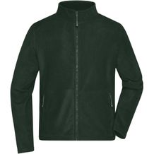 Men's Fleece Jacket - Fleecejacke mit Stehkragen im klassischen Design [Gr. XXL] (dark-green) (Art.-Nr. CA021009)