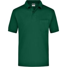 Polo-Piqué Pocket - Klassisches Piqué-Polohemd mit Brusttasche [Gr. 3XL] (dark-green) (Art.-Nr. CA021205)