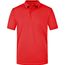 Men's Elastic Polo - Hochwertiges Poloshirt mit Kontraststreifen [Gr. M] (red/white) (Art.-Nr. CA021569)