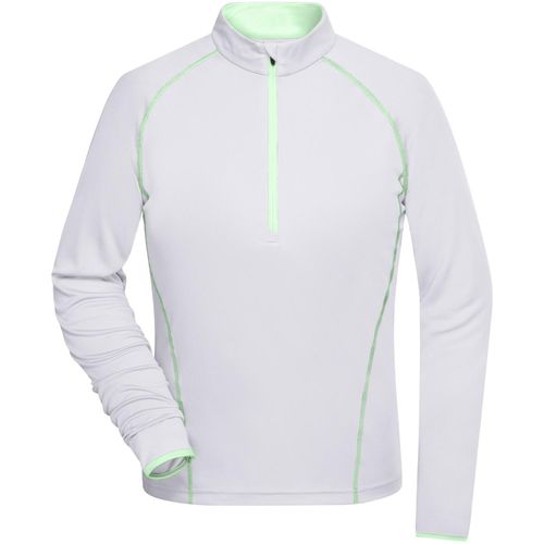 Ladies' Sports Shirt Longsleeve - Langarm Funktionsshirt für Fitness und Sport [Gr. M] (Art.-Nr. CA022510) - Atmungsaktiv und feuchtigkeitsregulieren...