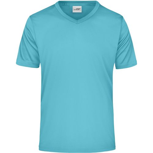 Men's Active-V - Funktions T-Shirt für Freizeit und Sport [Gr. M] (Art.-Nr. CA022551) - Feiner Single Jersey
V-Ausschnitt,...