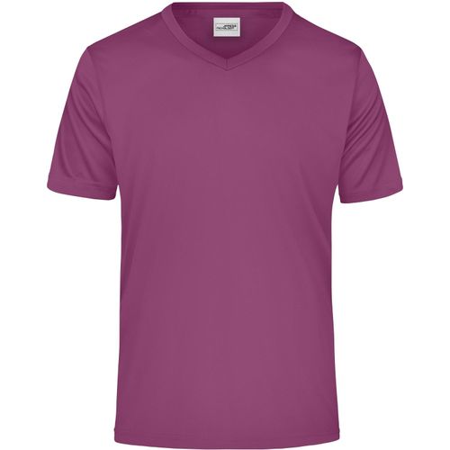 Men's Active-V - Funktions T-Shirt für Freizeit und Sport [Gr. L] (Art.-Nr. CA022635) - Feiner Single Jersey
V-Ausschnitt,...