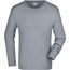 Men's Long-Sleeved Medium - Langarm T-Shirt aus Single Jersey [Gr. M] (grey-heather) (Art.-Nr. CA022892)