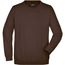 Round-Sweat Heavy - Klassisches Komfort Rundhals-Sweatshirt [Gr. S] (Brown) (Art.-Nr. CA024587)