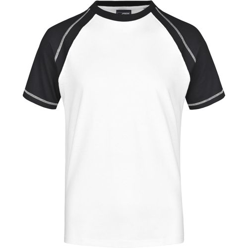 Men's Raglan-T - T-Shirt in sportlicher, zweifarbiger Optik [Gr. XXL] (Art.-Nr. CA025339) - Hochwertiger Single-Jersey
Gekämmte...