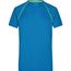 Men's Sports T-Shirt - Funktionsshirt für Fitness und Sport [Gr. XL] (bright-blue/bright-yellow) (Art.-Nr. CA025406)
