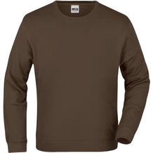 Basic Sweat - Klassisches Sweatshirt aus French-Terry [Gr. S] (Brown) (Art.-Nr. CA025661)