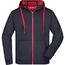 Men's Doubleface Jacket - Sportive Jacke mit Kapuze [Gr. XXL] (navy/red) (Art.-Nr. CA025897)