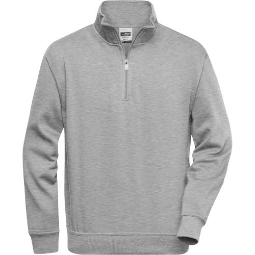 Workwear Half Zip Sweat - Sweatshirt mit Stehkragen und Reißverschluss [Gr. 3XL] (Art.-Nr. CA026478) - Strapazierfähige pflegeleichte Baumwoll...