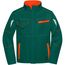 Workwear Softshell Jacket - Funktionelle Softshelljacke mit hochwertiger Ausstattung [Gr. 6XL] (dark-green/orange) (Art.-Nr. CA026491)