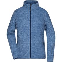Ladies' Fleece Jacket - Fleecejacke in modischer Melange-Optik [Gr. XL] (blue-melange/navy) (Art.-Nr. CA026709)