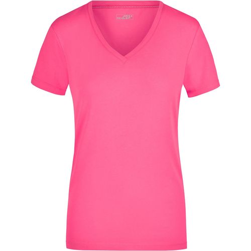 Ladies' Stretch V-T - T-Shirt aus weichem Elastic-Single-Jersey [Gr. M] (Art.-Nr. CA027809) - Gekämmte, ringgesponnene Baumwolle
Lock...