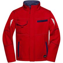 Workwear Softshell Jacket - Funktionelle Softshelljacke mit hochwertiger Ausstattung [Gr. 3XL] (red/navy) (Art.-Nr. CA028041)