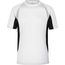 Men's Running-T - Atmungsaktives Laufshirt [Gr. XL] (white/black) (Art.-Nr. CA028124)