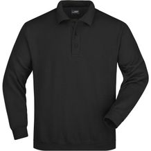 Polo-Sweat Heavy - Klassisches Komfort Polo-Sweatshirt [Gr. XL] (black) (Art.-Nr. CA028397)