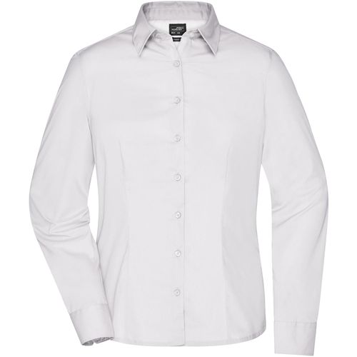 Ladies' Business Shirt Long-Sleeved - Klassisches Shirt aus strapazierfähigem Mischgewebe [Gr. M] (Art.-Nr. CA028928) - Pflegeleichte Popeline-Qualität mi...