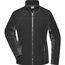 Ladies' Workwear Fleece Jacket - Strapazierfähige Fleecejacke im Materialmix [Gr. XL] (black/carbon) (Art.-Nr. CA029116)