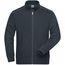 Men's Workwear Sweat-Jacket - Sweatjacke mit Stehkragen und Kontrastpaspel [Gr. 4XL] (carbon) (Art.-Nr. CA029890)