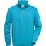 Workwear Half Zip Sweat - Sweatshirt mit Stehkragen und Reißverschluss [Gr. L] (Turquoise) (Art.-Nr. CA031008)