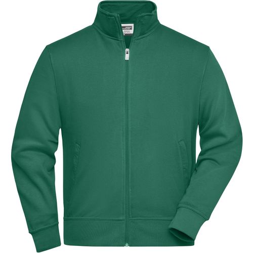 Workwear Sweat Jacket - Sweatjacke mit Stehkragen und Reißverschluss [Gr. 5XL] (Art.-Nr. CA031622) - Strapazierfähige pflegeleichte Baumwoll...