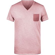 Men's Slub-T - T-Shirt im Vintage-Look [Gr. XL] (soft-pink) (Art.-Nr. CA033136)