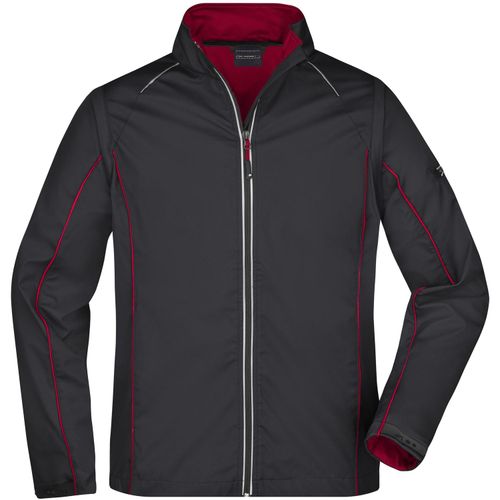 Men's Zip-Off Softshell Jacket - 2 in 1 Jacke mit abzippbaren Ärmeln [Gr. L] (Art.-Nr. CA033244) - Wind- und wasserdichtes 3-Lagen Funktion...