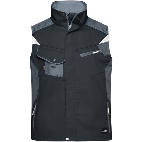 Workwear Vest - Professionelle Weste mit hochwertiger Ausstattung [Gr. 4XL] (Art.-Nr. CA033913) - Robustes, strapazierfähiges Mischgewebe...