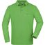 Men's Workwear Polo Pocket Longsleeve - Pflegeleichtes und strapazierfähiges Langarm Polo mit Brusttasche [Gr. S] (lime-green) (Art.-Nr. CA034960)