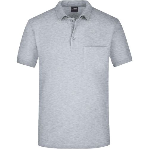 Men's Polo Pocket - Klassisches Poloshirt mit Brusttasche [Gr. 3XL] (Art.-Nr. CA035149) - Feine Piqué-Struktur
Gekämmte, ringges...