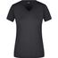 Ladies' Slim Fit V-T - Figurbetontes V-Neck-T-Shirt [Gr. L] (black) (Art.-Nr. CA035448)